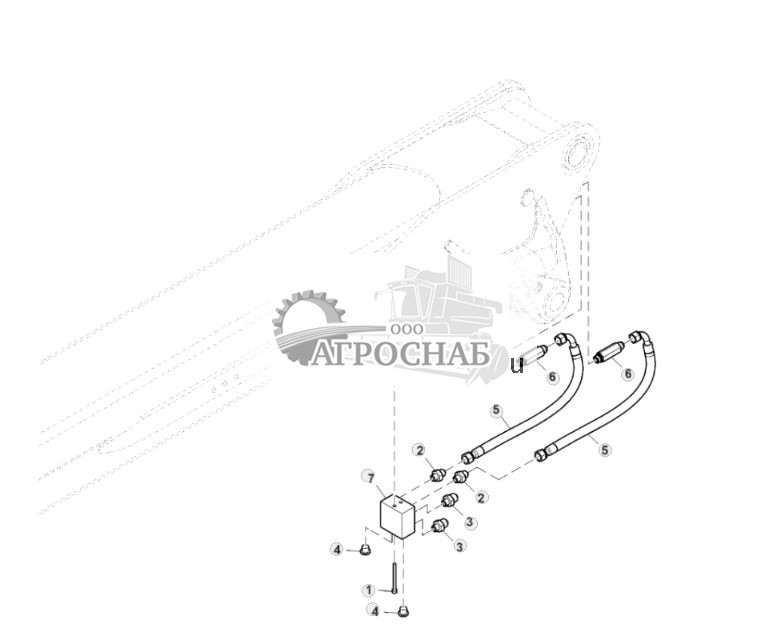 Oil Lines, Cylinders, Extension Boom, CH9 - ST808887 587.jpg